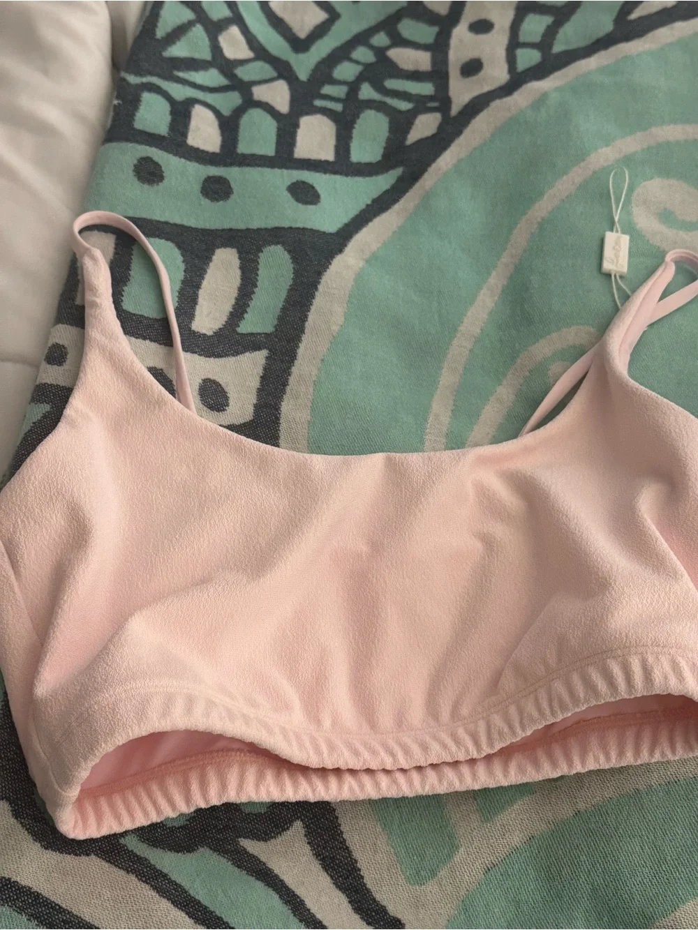 Frankie's Bikinis Light Pink Bikini Top - PERFECT CONDITION NEVER WORN!